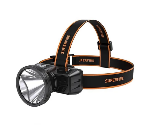 Superfire HL51 fejlámpa, 160lm, USB