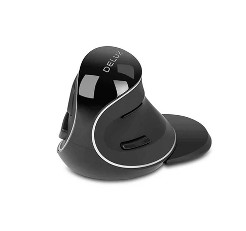 Vezeték nélküli függőleges egér Delux M618PD BT+2.4G 4200DPI