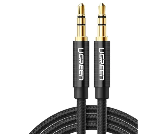 UGREEN AV112 mini-jack 3,5 mm-es kábel, AUX, 2 m (fekete)