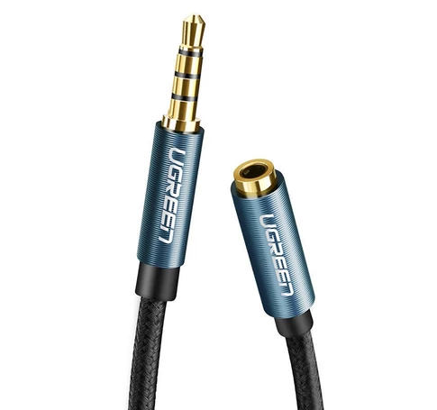UGREEN AV118 Audió hosszabbítókábel, AUX-csatlakozó 3,5 mm, 2 m (fekete)