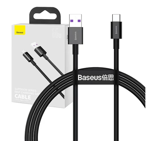 Baseus Superior Series USB-USB-C kábel, 66 W, 1 m (fekete)
