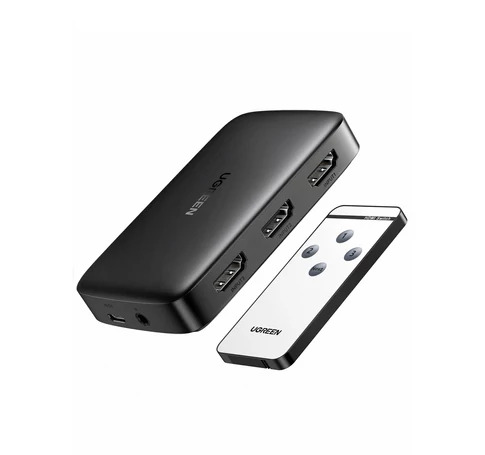 UGREEN CM332 3 az 1-ben kapcsoló, HDMI 1.4, 4K 30Hz (fekete)