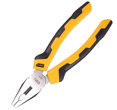 Deli Tools EDL2008 kombinált fogó 8" (sárga)