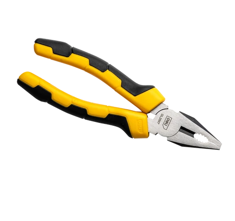 Szczypce uniwersalne (kombinerki) Deli Tools EDL2007, 7" (żółte)