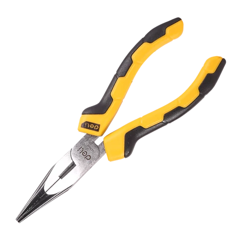 Deli Tools EDL2106 hosszúcsőrű fogó 6" (sárga)