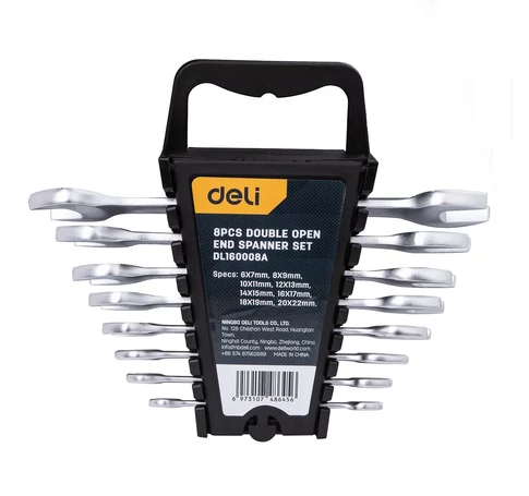 Deli Tools EDL160008A villáskulcs készlet, 8 db