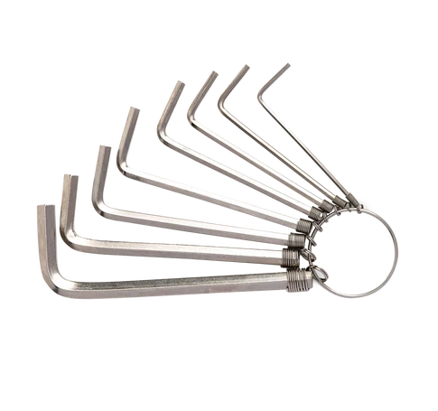 Deli Tools EDL3080 imbuszkulcs készlet, 1,5-6 mm (ezüst)