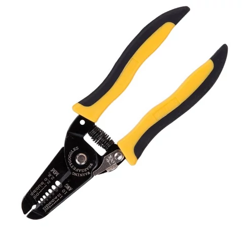 Deli Tools EDL2607 Huzalcsupaszító fogó 0,6-2,6 mm (fekete / sárga)