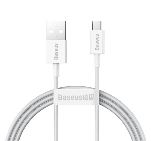 Baseus Superior Series USB-Micro-USB kábel, 2A, 1m (fehér)