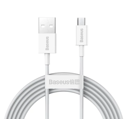 Baseus Superior Series USB-Micro-USB kábel, 2A, 2m (fehér)