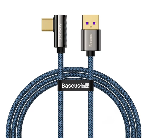 Baseus Legend Series ferde USB-USB-C kábel, 66 W, 1 m (kék)