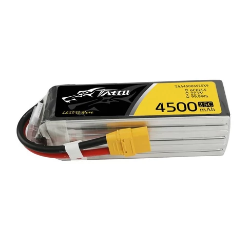 Tattu 4500mAh 22,2V 25C 6S1P XT90 akkumulátor
