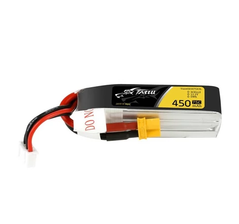 Tattu akkumulátor 450mAh 11.1V 75C 3S1P Long