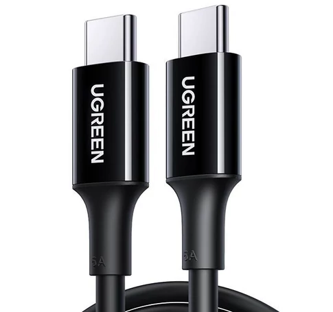 UGREEN US300 USB-C-USB-C kábel, 100W, 5A, 1m (fekete)
