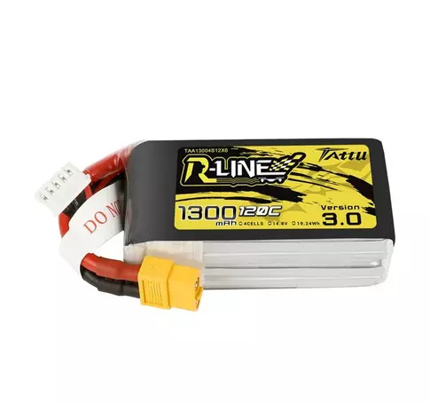 Tattu R-Line Version 3.0 akkumulátor 1300mAh 14.8V 120C 4S1P XT60