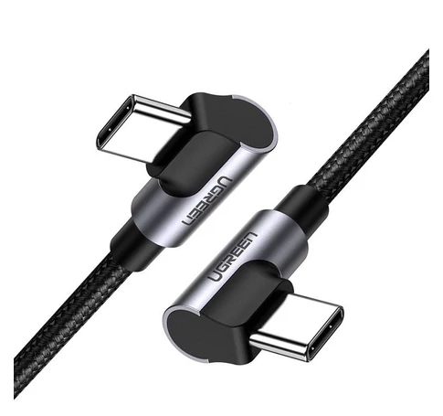 UGREEN US323 USB-C USB-C ferde kábel, PD, 3A 60W, 1m (fekete)