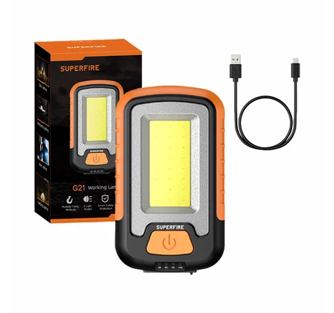 Superfire zseblámpa G21, 650lm, USB