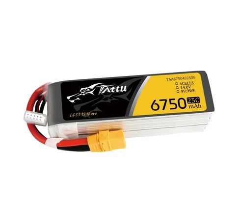 Tattu 6750mAh 14.8V 25C 4S1P XT90 akkumulátor