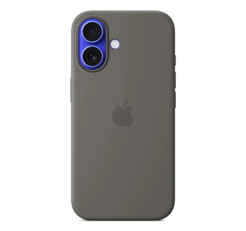 Apple iPhone 16 Silicone Case with MagSafe - Stone Gray