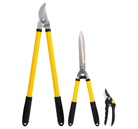 Deli Tools EDL580003 metszőolló készlet 3db-os (sárga)