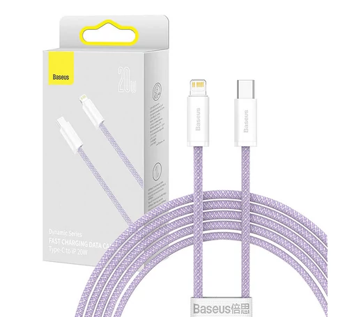 Kabel USB-C do Lightning Baseus Dynamic Series, 20W, 2m (fioletowy)