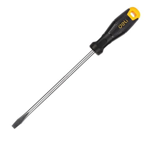 Deli Tools EDL6282001 hornyos csavarhúzó, 8x200mm (fekete)