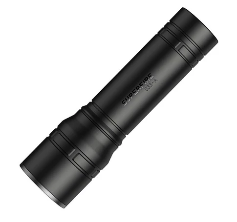 Flashlight Superfire S33-A, USB (fekete)