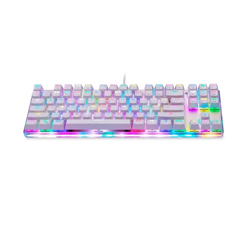 Motospeed K87S Mechanikus játék billentyűzet RGB (fehér)