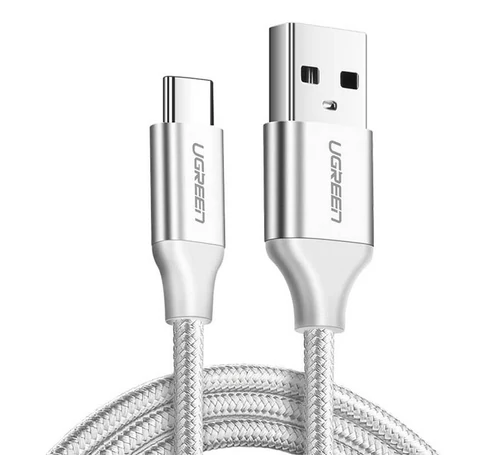 USB-kábel USB-C-hez UGREEN US288, 3 m (fehér)