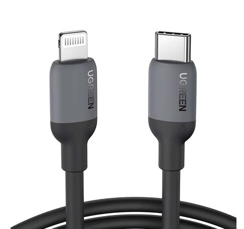 UGREEN US387 USB-C Lightning kábel, 1m (fekete)
