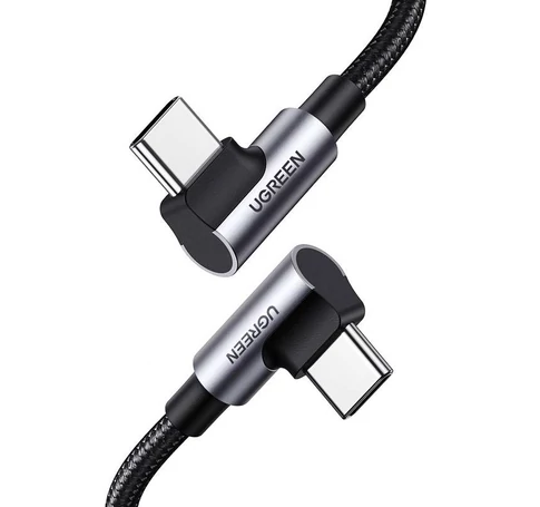 UGREEN US335 USB-C-USB-C, ferde kábel, 5A, 100W, 1m (fekete)