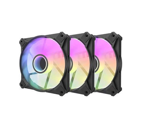 Darkflash INF8 ARGB számítógépes ventilátor 3 az 1-ben szett, 120x120 (fekete)