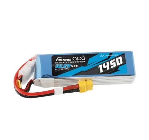 Gens Ace akkumulátor 1450mAh 22.2V 45C 6S1P