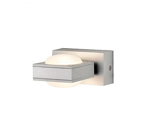 BULFLAT II fali lámpa ezüstszürke szatén üveg 230V/12V G4 20W IP44