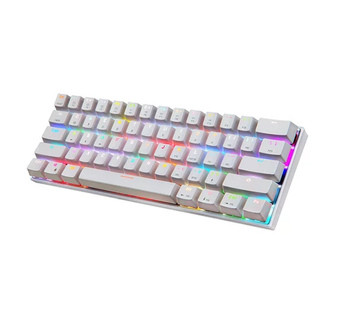 CK62 vezeték nélküli Bluetooth RGB mechanikus billentyűzet (fehér)