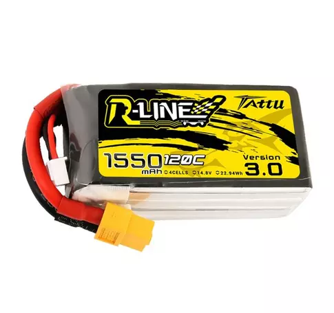 Tattu R-Line Version 3.0 akkumulátor 1550mAh 14.8V 120C 4S1P XT60