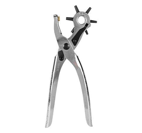 Bőrlyukasztó 9" Deli Tools EDL1919C (ezüst)