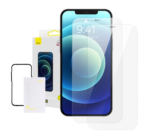 Baseus edzett üvegfólia 0,3 mm iPhone 12 Pro Max 6.7" készülékhez (2 db)