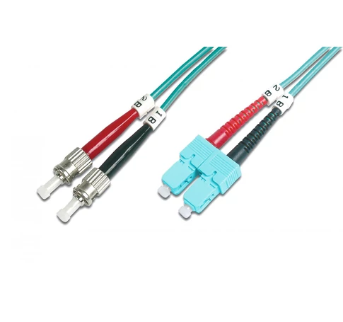 Digitus DK-2512-01/3 InfiniBand és száloptikai kábel 1 M ST SC I-VH Türkizkék