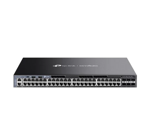 TP-Link Omada SG6654X hálózati kapcsoló Vezérelt L3 Gigabit Ethernet (10/100/1000) 1U Fekete