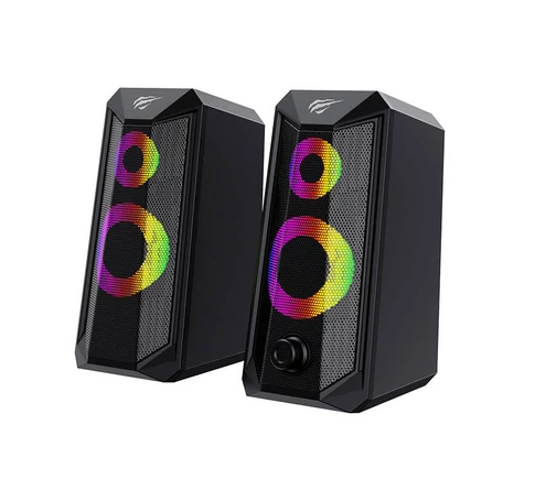 Havit SK202 Számítógépes hangszórók 2.0 RGB (fekete)