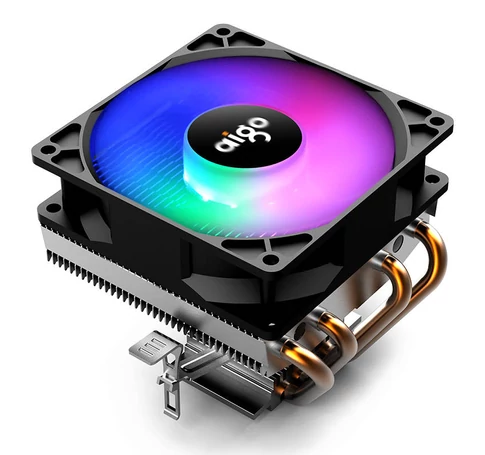 Chłodzenie aktywne do procesora Aigo CC94 RGB (radiator + wentylator 90x90) czarne