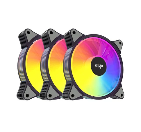 Aigo AR12 ARGB ventilátorkészlet 3in1 számítógéphez120x120 (fekete)