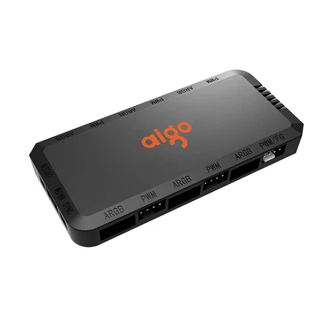 Aigo APC1 RGB PWM vezérlődoboz számítógéphez + távirányító (fekete)