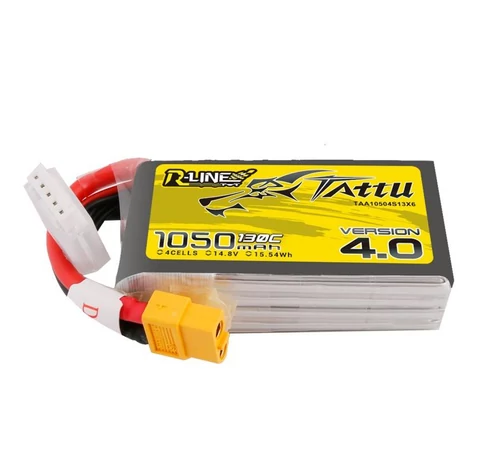 Akumulator Tattu R-Line 4.0 1050mAh 14,8V 130C 4S1P XT60