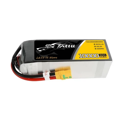 Tattu akku 10000mAh 22.2V 30C 6S1P XT90 gyutáságátó gyertya