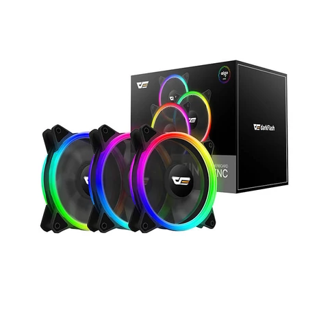 Darkflash DR12 Pro 3in1 ARGB számítógépes ventilátor szett, 120x120 (fekete)