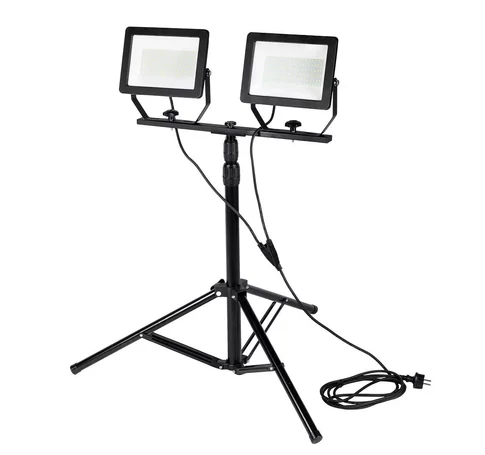 Double spotlight 2x100W SMD LED 2 x 8500lm on tripod 1.8m