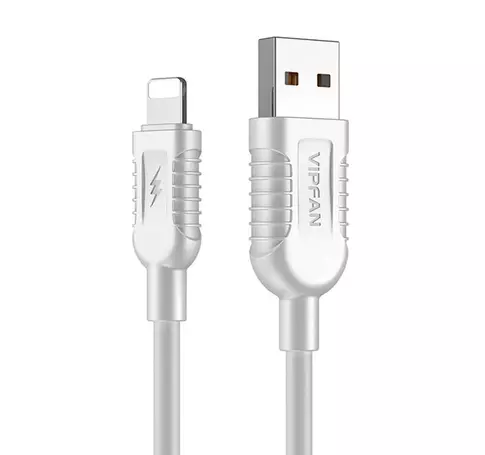 Kabel USB do Lightning VFAN X04, 5A, 1.2m (biały)