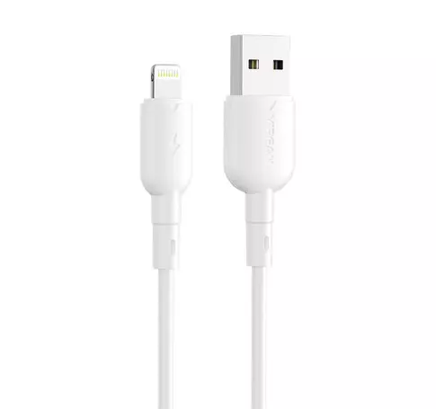 Kabel USB do Lightning VFAN Colorful X11, 3A, 1m (biały)